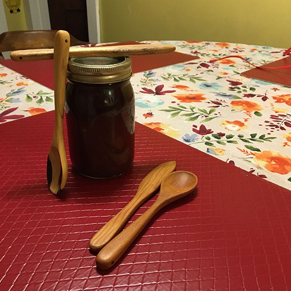Jam spoon and spreader set