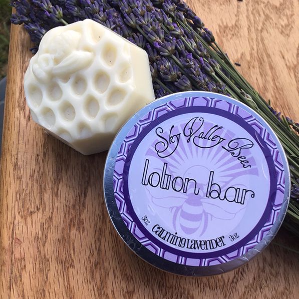 lavender beeswax lotion bar