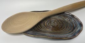 wooden spoon and spoonrest